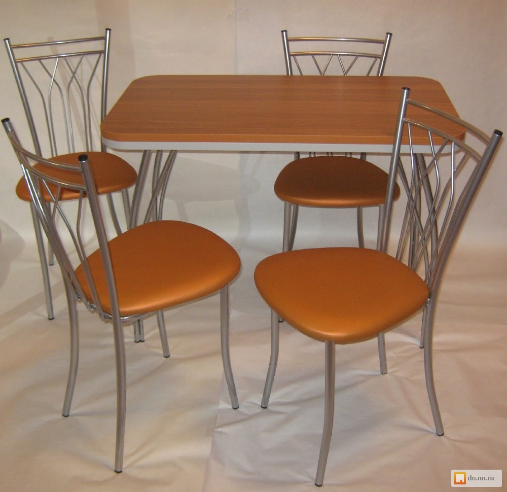 Стол +4 стула для кухни Карталы
